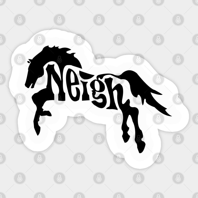 Horse Neigh Sticker by DickinsonDesign